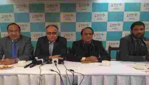 Doctors from Max Hospital-Saket at a press conference in Patna.