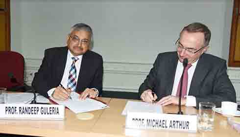 Prof Randeep Guleria and Prof Michael Arthur