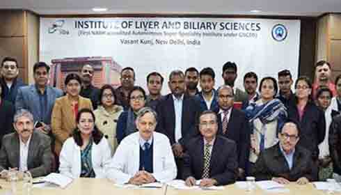 Dr Shiv Kumar Sarin with other participants at a Hepatitis C workshop in New Delhi 