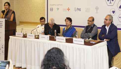 Health experts at a National Symposium on Evidence Synthesis in New Delhi