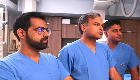 The team which performed unique surgery using 