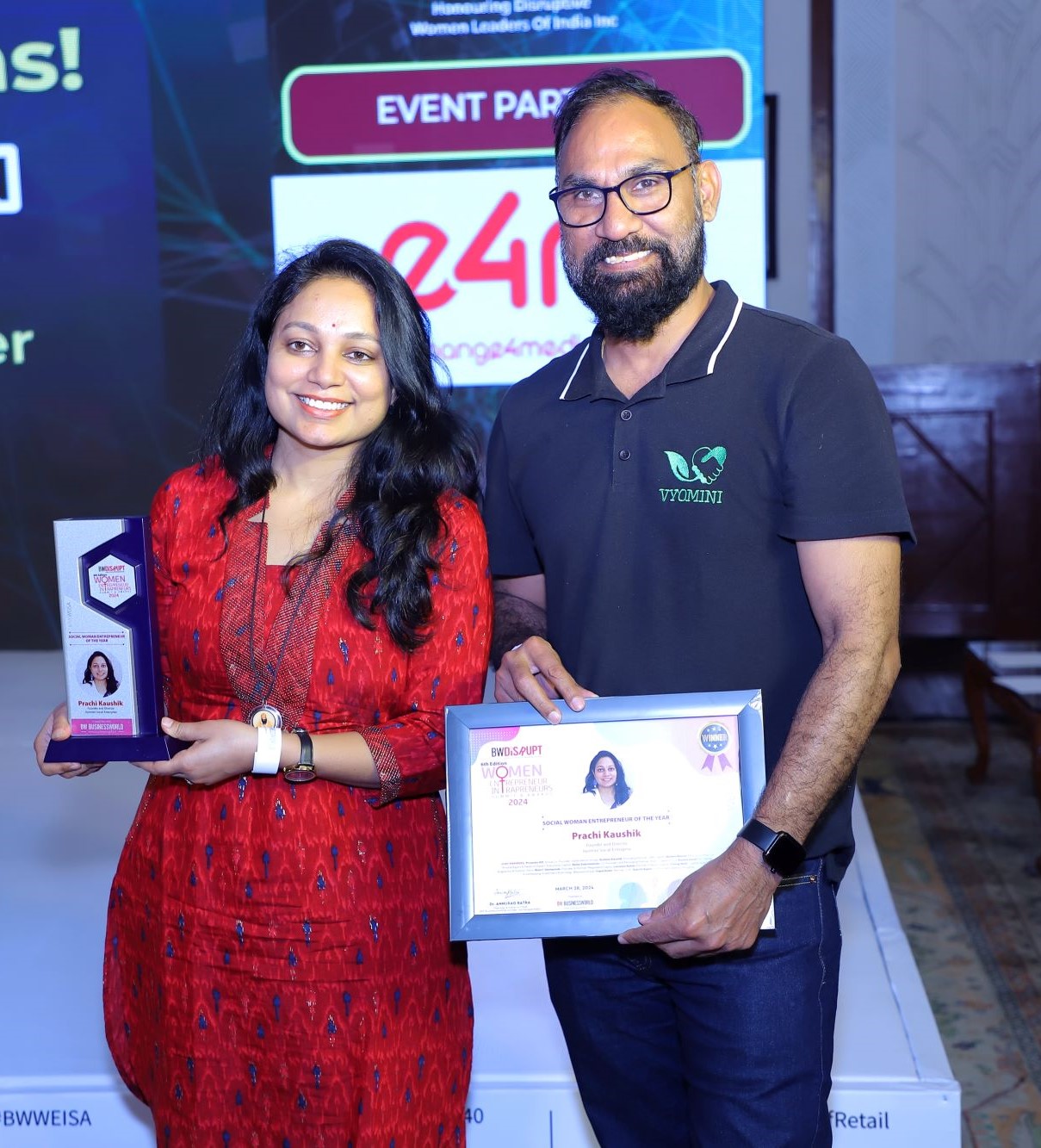 Prachi Kaushik Receives Prestigious Social Women Entrepreneur Award for Transformative Work in Menstrual Hygiene Management